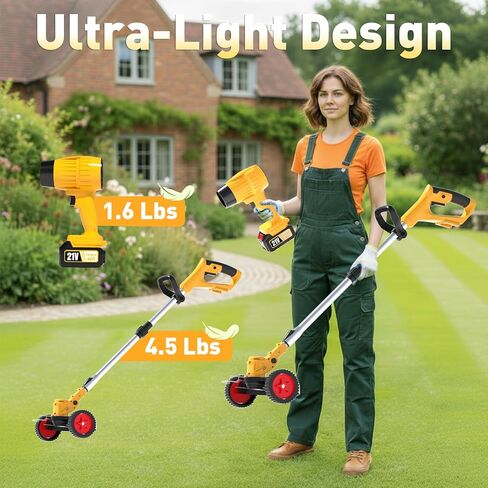 مجموعة كومبو منفاخ الأعشاب وأوراق الشجر اللاسلكية بقوة 20 فولت مع بطاريتين، أدوات تشذيب كهربائية مع 11 قطعة شفرات لبطارية ماكيتا، ماكينة تشذيب العشب، جزازة العشب، أداة تقطيع الفرشاة، أداة حديقة الفناء YellowC in Kuwait