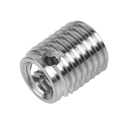 Hilitand 10pcs Self Tapping Thread Inserts, Stainless Steel, M6x1.0 Inner M10x1.25 Outer, 12MM Length, 3 Hole Screw Repair Kit in Saudi Arabia