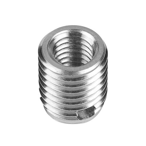 Hilitand 10pcs Self Tapping Thread Inserts, Stainless Steel, M6x1.0 Inner M10x1.25 Outer, 12MM Length, 3 Hole Screw Repair Kit in Saudi Arabia