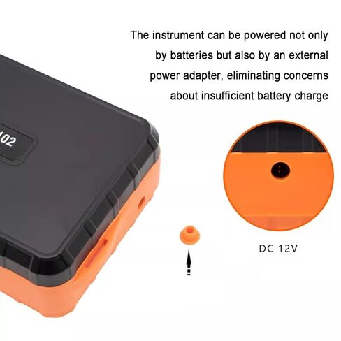 Digital Earth Resistance Tester, Ground Resistance Meter, Measurement Range 0.01‑2000Ω, 200V Voltage Measure, with LCD Backlit Display, for Comprehensive Testing in Kuwait