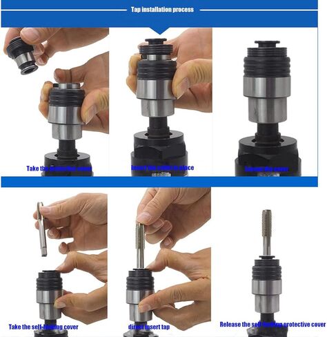 Pneumatic Tapping Machine, Air Powered Vertical Tapper for M3-M12 Threading, Industrial Drill Tool in Saudi Arabia