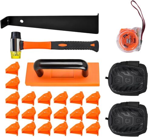 YWBL-WH Laminate Flooring Installation Kit Double Sided Mallet Tapping Block Pull Bar 20 Spacers in Saudi Arabia