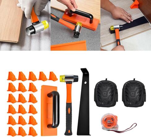 YWBL-WH Laminate Flooring Installation Kit Double Sided Mallet Tapping Block Pull Bar 20 Spacers in Saudi Arabia