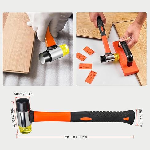 YWBL-WH Laminate Flooring Installation Kit Double Sided Mallet Tapping Block Pull Bar 20 Spacers in Saudi Arabia