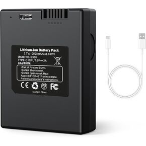 Security Rechargeable Battery for S330 S230 S220 E330 Video Smart Lock 3-in-1 and Smart Drop Replacement Battery 10500mAh
