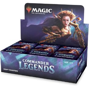 Wizards of The Coast Magic: The Gathering Commander Legends Draft Booster Box | 24 Booster Packs (480 Cards) | 2 Legends Per Pack | Factory Sealed