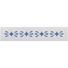 Diamond Leaf Border Stencil - DIY Art & Craft Reusable Sturdy Flexible Painting Template 10 mil Plastic Mylar Wall Floor Tile Craft Stencils - The Artful Stencil