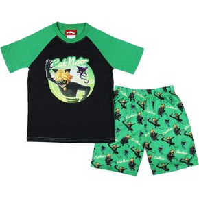 INTIMO Miraculous: Tales of Ladybug & Cat Noir Boys' Character Sleep Pajama Set Shorts