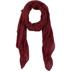 Summer Cotton Blend Crinkle Lightweight Soft Long Scarf Shawl Wrap 65 × 30 inch in Kuwait