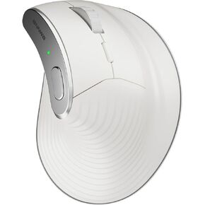 Wireless Vertical Ergonomic Mouse, Multi-Device(Bluetooth + 2.4G Connection), 4 Adjustable DPI, 7 Buttons Computer Mouse for PC, Laptop, Desktop, MacBook - White