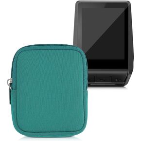 kwmobile Neoprene Case Compatible with Bosch Nyon 2 - Pouch with Zipper for Bike Display - Petrol