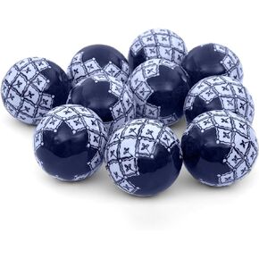 Red Lantern BW-BALL32 Set of Porcelain Balls, 3", Blue & White