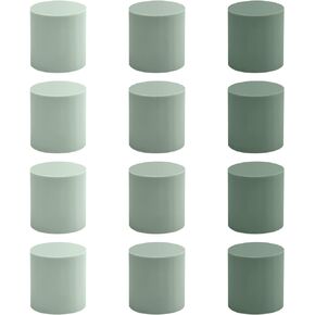 BAYTORY 12Pcs Erasers, Pencil Eraser, Colorful Gradient Mini Eraser, Cylindrical Eraser, Erasers for Drawing and Sketching, Office & School Study Supplies (Pink)