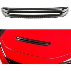 JSWAN Real Carbon Fiber Front Hood Air Intake Grille Cover Fit For 11th Gen TypeR FL5(2023) Type r Hood Vent Fender Intake Grille Cars Bonnet Air Flow Intake Cover Decorative (Forging)
