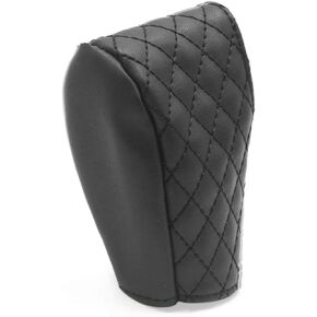 Faux Leather Gear Boot Shift Knob Cover, Universal Black
