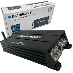 BLAUPUNKT 1804BT PRO Car Audio 4/3/2-Channel Full Range 2 Ohm Stable Amp Amplifier 1600 Watts Max | Slim and Compact with Bluetooth
