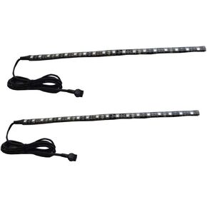 2pc 12inch 18LED Multi-Color Flexible Strip Accent Lights 5050 SMD Flex RGB for Motorcycle,ATV,Car,