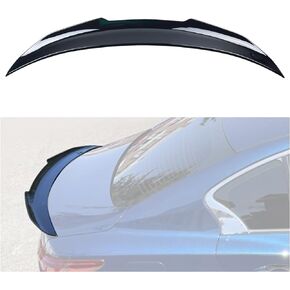 vks Rear Spoiler Fits 2014-2023 Infiniti Q50 Glossy Black PSM Style Highkick Duckbill Trunk ABS Lip Wing 2014 2015 2016 2017 2018 2019 2020 2021 2022 2023