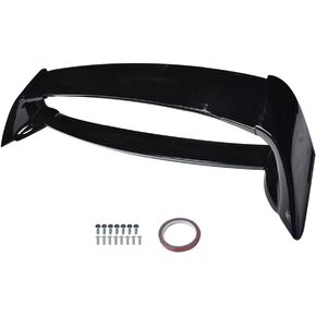 Pre-Painted Trunk Spoiler Replacement for 2006-2011 Honda Civic ABS Painted Glossy Black Trunk Boot Lip Rear Spoiler Wing Deck Lid