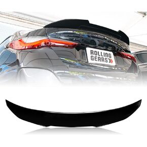 Trunk Spoiler Wing Compatible with 2021-2024 BMW 4 Series G26 4D Gran Coupe and G26 i4 Spoiler, Carbon Fiber Hydro-Dipping (MF Type)