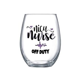 NICU Nurse Funny Gifts for Women Large Stemless Wine Glass Thank You Gifts 0035