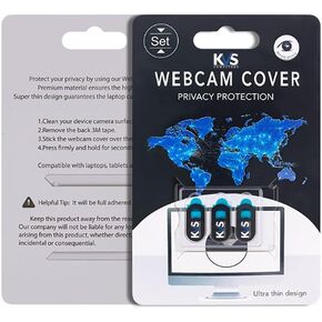 for Mobile PhoneWebcam Cover Slider 3 Pack Plastic Webcam Privacy Cover Black Super Slim