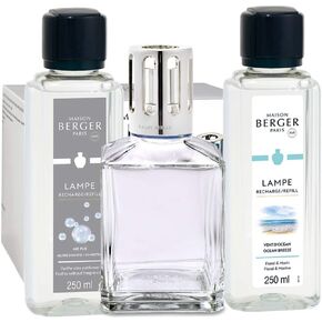 Lampe Berger Giftset - Starter Oval - Home Fragrance Diffuser - Includes 2 Fragrances So Neutral and Ocean Breeze - 250 milliliters - 8.45 Fluid Ounces