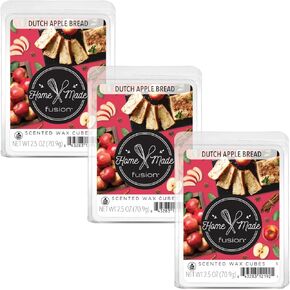 FUSION by Scentsationals Scented Wax Fragrance Melts - Warm Maple Butter - Wax Cubes Pack, Home Warmer Tart, Electric Wickless Candle Bar Air Freshener, Spa Aroma Decor Gift - 2.5oz (3-Pack)