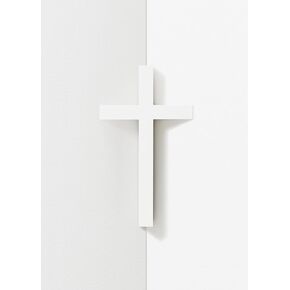 mosery Wall Cross White Color 5.9 inch High For Christians Spiritual Religious Cross With Magnetic on Wall Decor For Your Own Cozy Holly Church Home Room Decoration