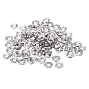 uxcell M3 Star Locking Washer 2.5mm I.D. 10mm O.D. Internal Tooth Lock Washers Push-On Locking Speed Clip 304 Stainless Steel 100pcs