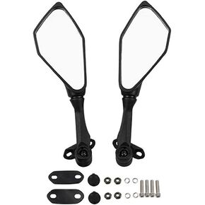 Motorcycle Rear View Mirror compatible with Ninja 400 2018-2022 and Ninja 250 300 ZX 6R 636 300R EX300 ABS 2011-2018
