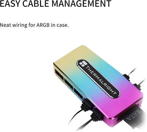 مروحة Thermalright وARGB HUB ×8 ARGB/PWM Hub Controller يستخدم مصدر طاقة SATA، يدعم المحور 8 مجموعات من المراوح، مروحة PWM ذات 8 منافذ PC ووحدة تحكم بمروحة ARGB، مروحة PWM / محور إضاءة ARGB (مروحة وARGB HUB×8) in Saudi Arabia