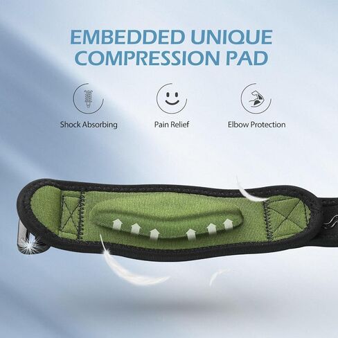 AGPTEK Elbow Brace for Tennis Golfers Elbow, Elbow Strap for Men & Women in Saudi Arabia