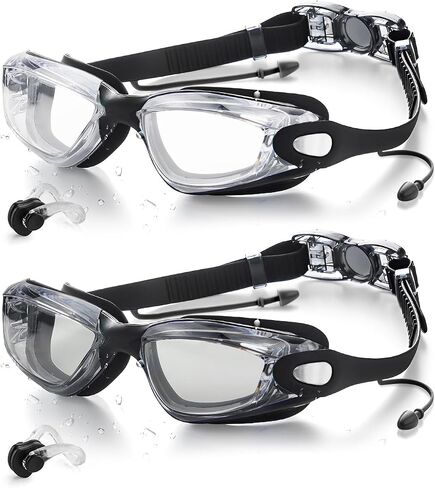 Victoper Swim Goggles 2 Pack, Anti Fog&UV Swimming Goggles for Audlt, No Leaking Swim Glasses for Men Women Youth in Saudi Arabia