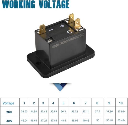 عداد بطارية عربة الجولف 36 فولت، مقياس عداد بطارية طروادة، عداد شحن البطارية للتذكير، يعمل على عربة الجولف ورافعة شوكية السيارة الكهربائية وآلة تكديس السيارات النجمية. (حصان طروادة) in Kuwait