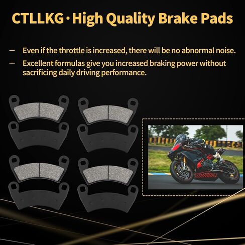 وسادات الفرامل الأمامية والخلفية لـ Polaris RZR XP 1000 EPS 2014-2022، RZR 1000 XP 4 باستثناء الإصدار المميز، Ranger 900 800 700 Crew #1911228 1912508 2205949 in Kuwait