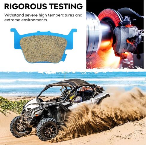 مجموعة وسادات الفرامل السيراميكية الأمامية والخلفية لسيارة Honda Rancher Fourtrax TRX 420، TRX 500 520 Foreman Rubicon مجموعة وسادات الفرامل البديلة in Saudi Arabia