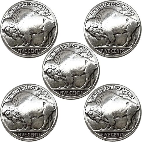 Antique Buffalo Nickel Reproduction Coin Conchos Size 7/8", Screw Back Concho (Buffalo Nickel) in Saudi Arabia