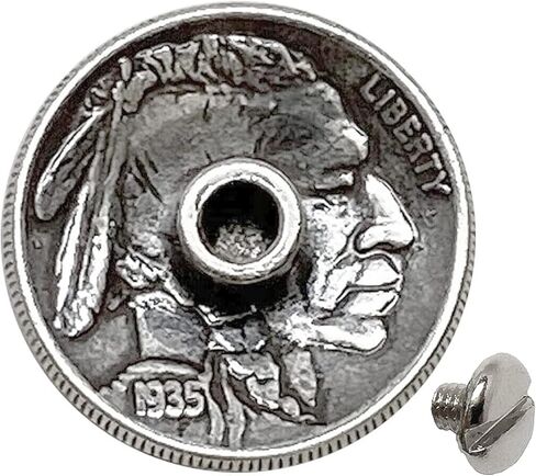 Antique Buffalo Nickel Reproduction Coin Conchos Size 7/8", Screw Back Concho (Buffalo Nickel) in Saudi Arabia