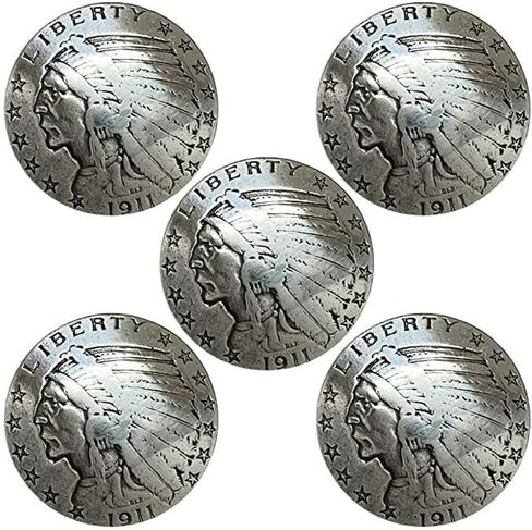 Antique Buffalo Nickel Reproduction Coin Conchos Size 7/8", Screw Back Concho (Buffalo Nickel) in Saudi Arabia