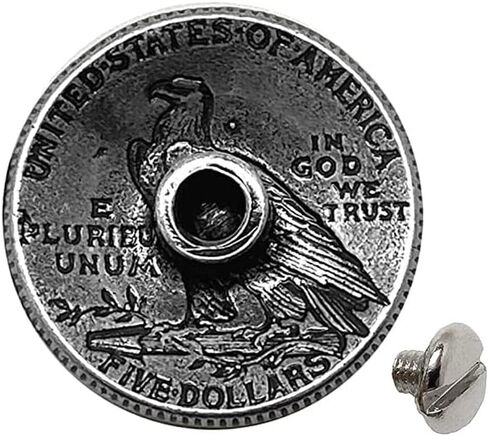 Antique Buffalo Nickel Reproduction Coin Conchos Size 7/8", Screw Back Concho (Buffalo Nickel) in Saudi Arabia
