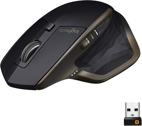 Logitech MX Master Wireless Mouse High-Precision Sensor, Speed-Adaptive Scroll Wheel, Easy-Switch up to 3 Devices - Meteorite (Renewed) in Saudi Arabia