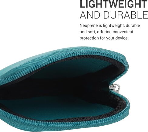 kwmobile Neoprene Case Compatible with Bosch Nyon 2 - Pouch with Zipper for Bike Display - Petrol in Saudi Arabia