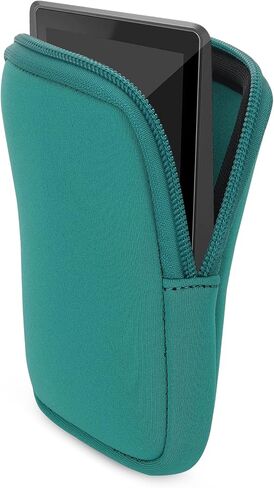 kwmobile Neoprene Case Compatible with Bosch Nyon 2 - Pouch with Zipper for Bike Display - Petrol in Saudi Arabia