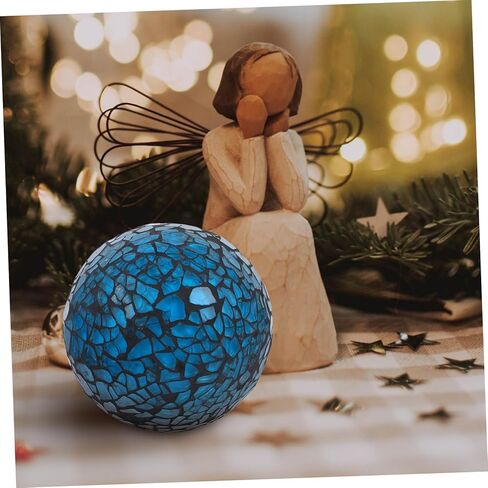 3 قطع من كرات الزجاج المتشققة، كرات زجاجية مزخرفة، كرات ديسكو فضية، مرآة الطاولة، كرات كروية مزخرفة، مزهرية، حشو، كرات حشو، ديكورات طاولة صغيرة، طاولة طعام رغوية in Kuwait