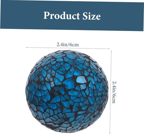 3 قطع من كرات الزجاج المتشققة، كرات زجاجية مزخرفة، كرات ديسكو فضية، مرآة الطاولة، كرات كروية مزخرفة، مزهرية، حشو، كرات حشو، ديكورات طاولة صغيرة، طاولة طعام رغوية in Kuwait