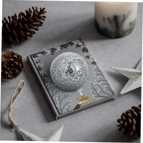 3 قطع من كرات الزجاج المتشققة، كرات زجاجية مزخرفة، كرات ديسكو فضية، مرآة الطاولة، كرات كروية مزخرفة، مزهرية، حشو، كرات حشو، ديكورات طاولة صغيرة، طاولة طعام رغوية in Kuwait