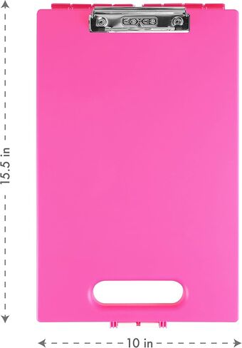 Dexas Clipcase Storage Clipboard with Handle, Black in Saudi Arabia