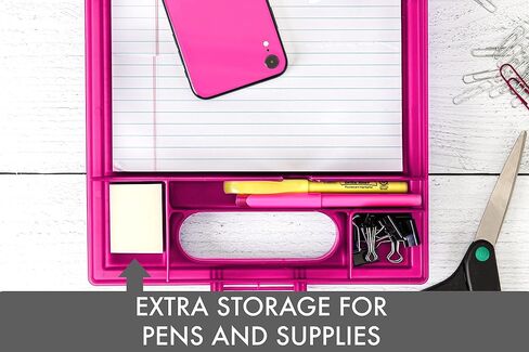 Dexas Clipcase Storage Clipboard with Handle, Black in Saudi Arabia