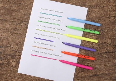 أقلام تحديد ماديسي، برأس مشطوف، ألوان متنوعة، عبوة كبيرة، 72 قطعة in Kuwait